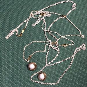 Vintage Freirich enameled necklace and earrings